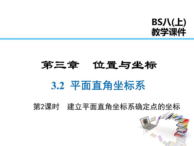 2021-2022学年度北师大版八年级上册数学课件3.2  第2课时 建立平面直角坐标系确定点的坐标01