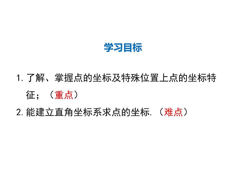 2021-2022学年度北师大版八年级上册数学课件3.2  第2课时 建立平面直角坐标系确定点的坐标02