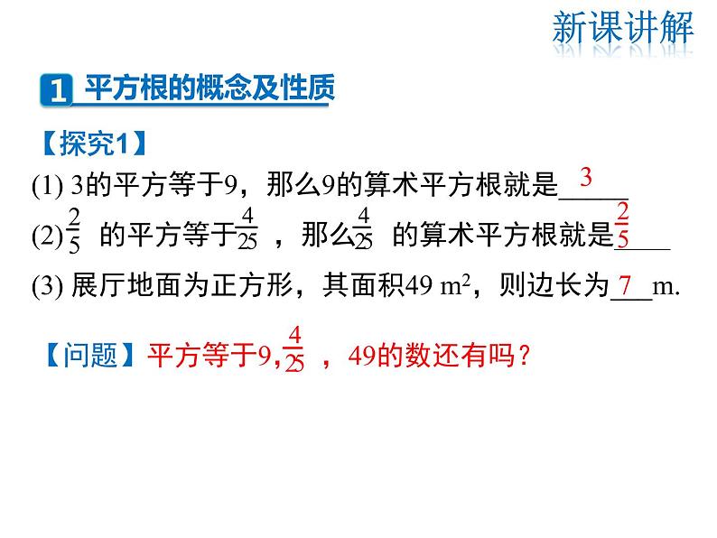 2021-2022学年度北师大版八年级上册数学课件 2.2  第2课时 平方根04