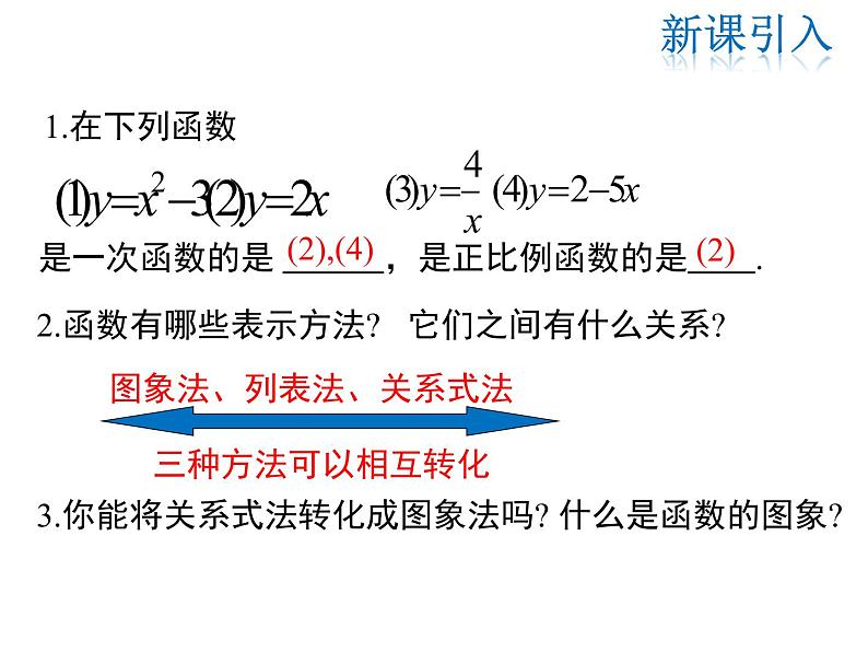 2021-2022学年度北师大版八年级上册数学课件 4.3  第1课时 正比例函数的图象和性质03