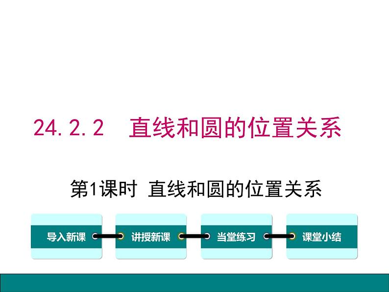 24.2.2 第1课时直线和圆的位置关系课件PPT01