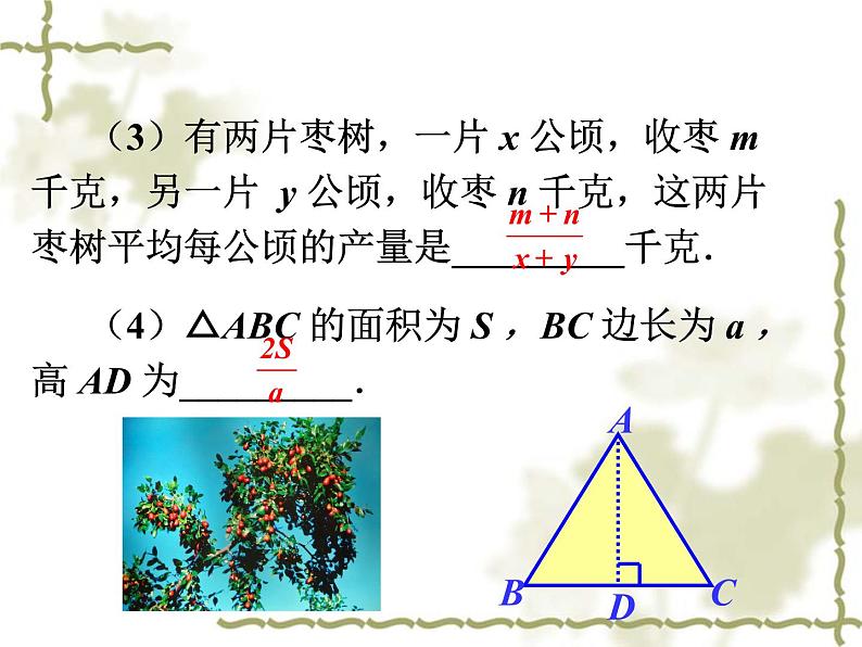 人教版八年级数学上册15.1.1：从分数到分式课件PPT第6页