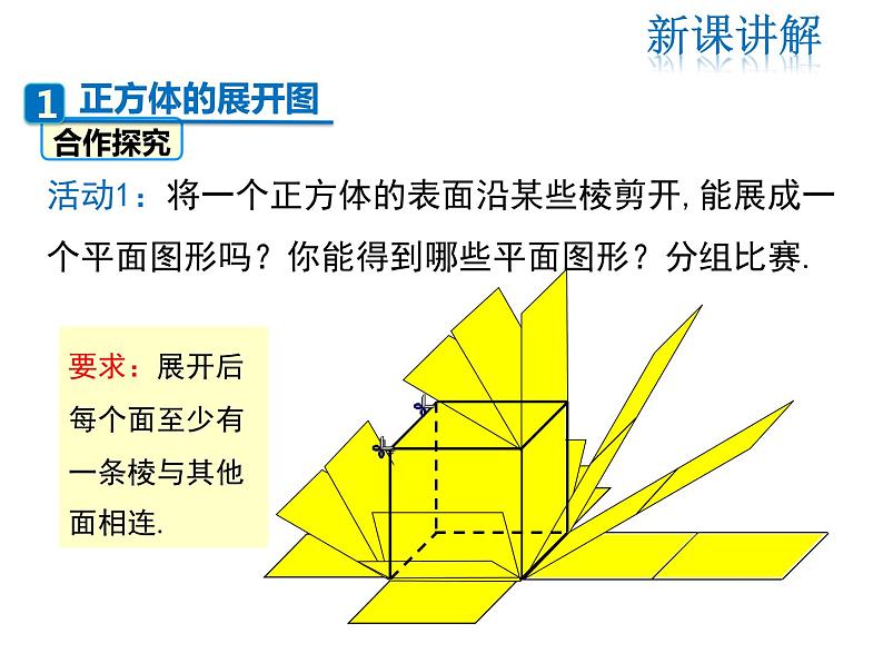 2021-2022学年度北师大版七年级上册数学课件 1.2 展开与折叠第4页