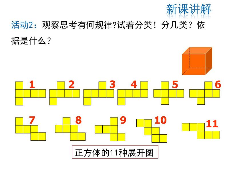 2021-2022学年度北师大版七年级上册数学课件 1.2 展开与折叠第5页