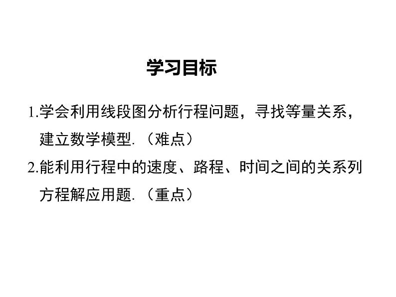 2021-2022学年度北师大版七年级上册数学课件 5.6  应用一元一次方程——追赶小明第2页