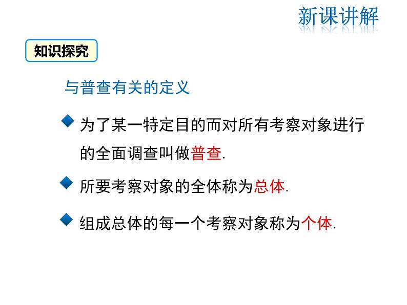 2021-2022学年度北师大版七年级上册数学课件 6.2 普查和抽样调查05