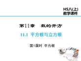 2021-2022学年度华师大版八年级上册数学课件 11.1.1 平方根