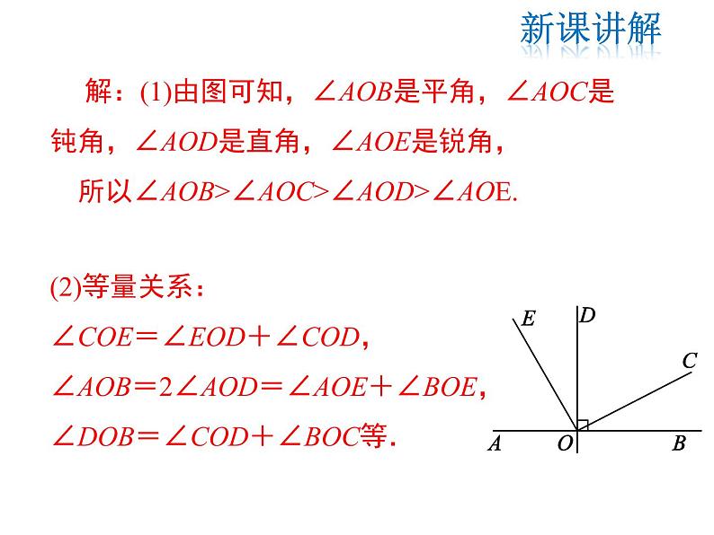 2021-2022学年度北师大版七年级上册数学课件 4.4 角的比较第8页