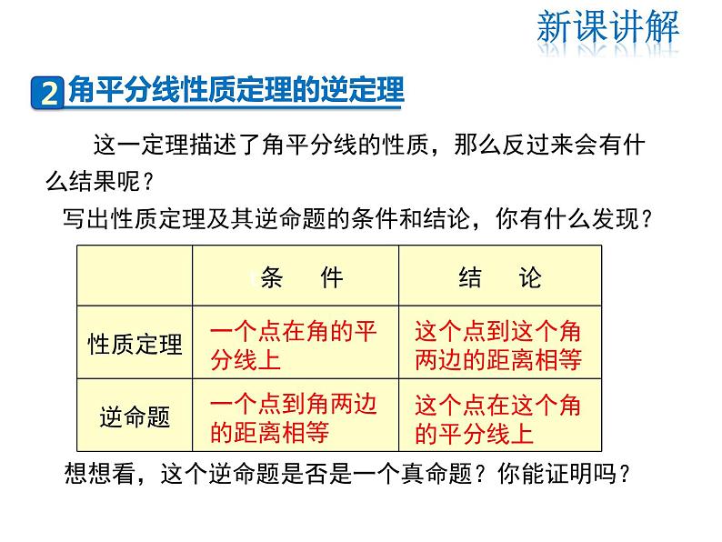 2021-2022学年度华师大版八年级上册数学课件 13.5.3 角平分线07