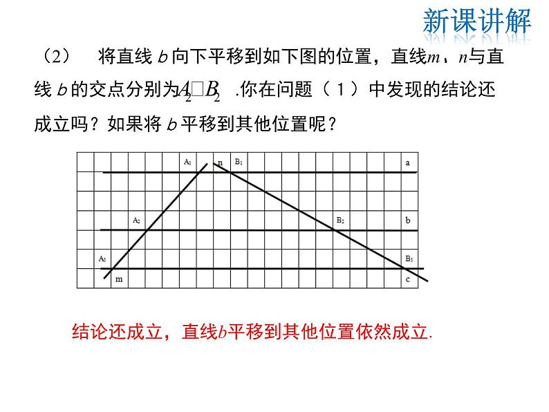 2021-2022学年度华师大版九年级上册数学课件 23.1.2 平行线分线段成比例第5页