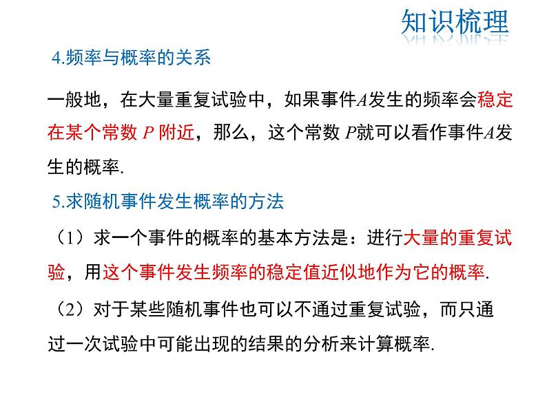 2021-2022学年度华师大版九年级上册数学课件 第25章 复习课第4页