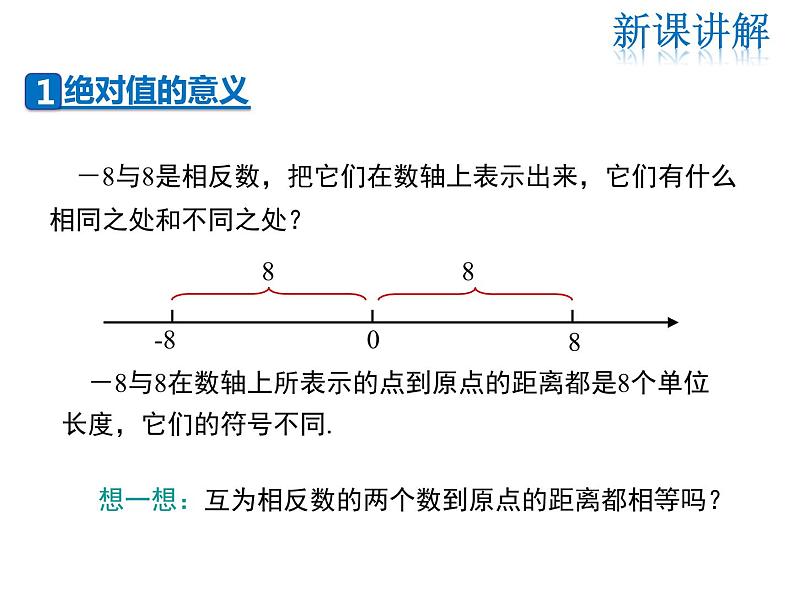 2021-2022学年度华师大版七年级上册数学课件 2.4 绝对值第5页