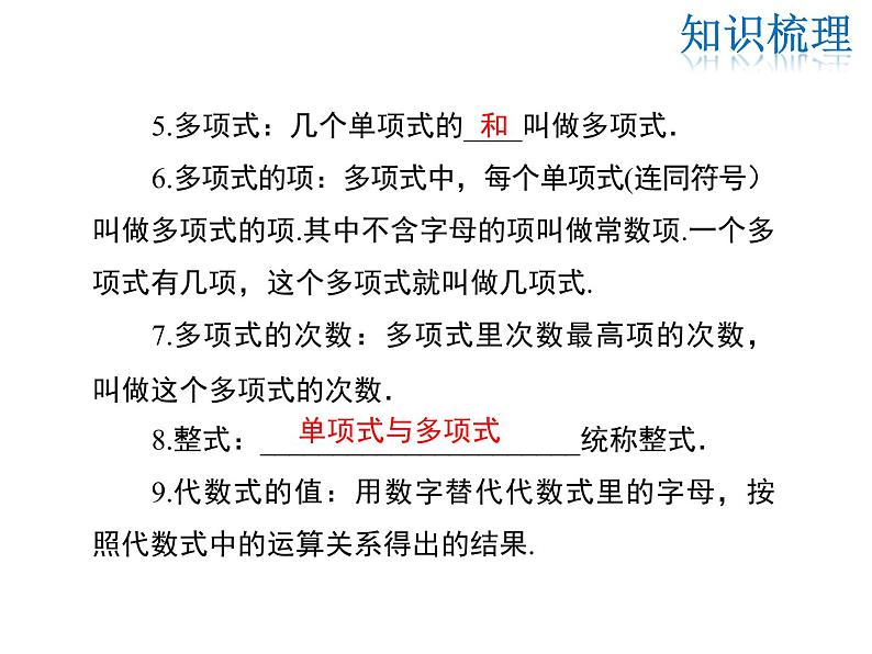 2021-2022学年度华师大版七年级上册数学课件 第3章 小结与复习03