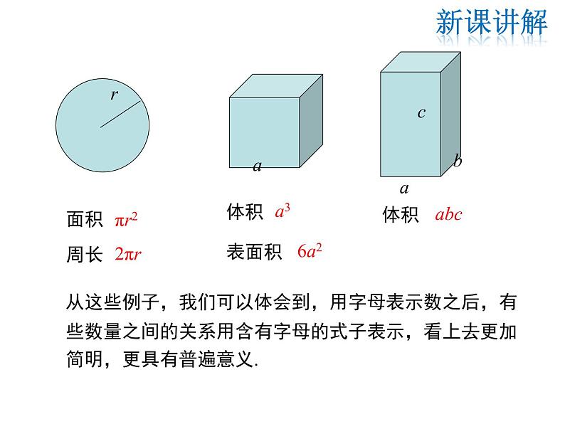 2021-2022学年度华师大版七年级上册数学课件 3.1.1 用字母表示数07