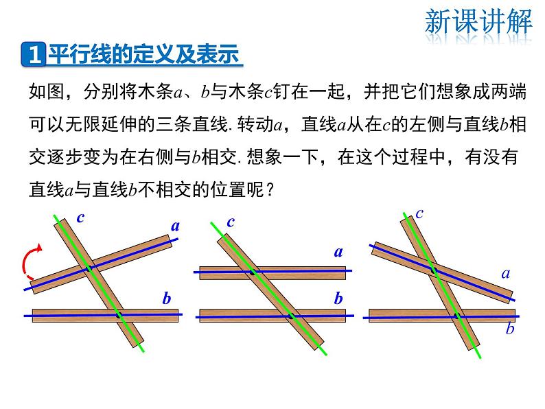 2021-2022学年度华师大版七年级上册数学课件 5.2.1 平行线第4页