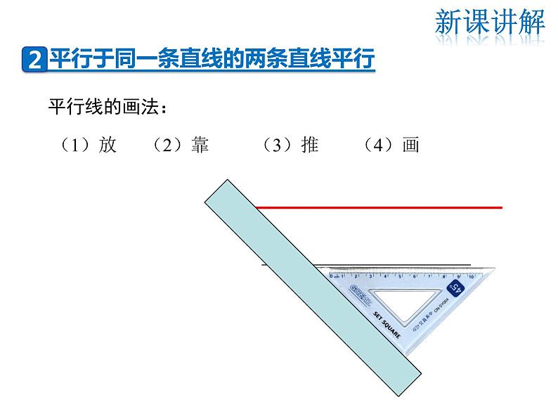 2021-2022学年度华师大版七年级上册数学课件 5.2.1 平行线第7页