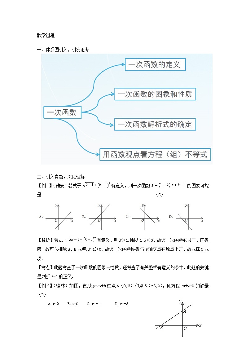 2022年中考数学复习第12课时《一次函数》教案第2页