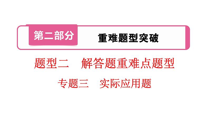 题型2  专题3　实际应用题课件PPT第1页