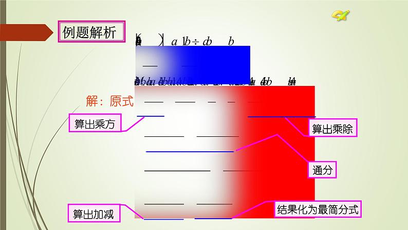 人教版数学八年级上册15.2.2分式的混合运算课件第6页