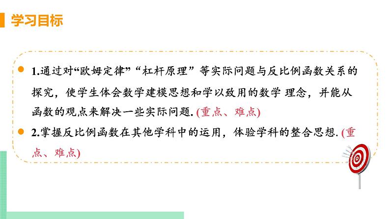 2020-2021学年九年级数学人教版下册  26.2 实际问题与反比例函数 课时2 反比例函数在物理学科中的应用 课件PPT第3页