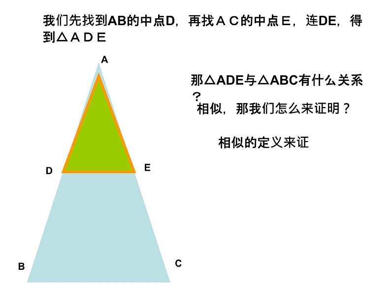 2020-2021学年人教版九年级数学下册课件-27.2.1 相似三角形的判定第6页