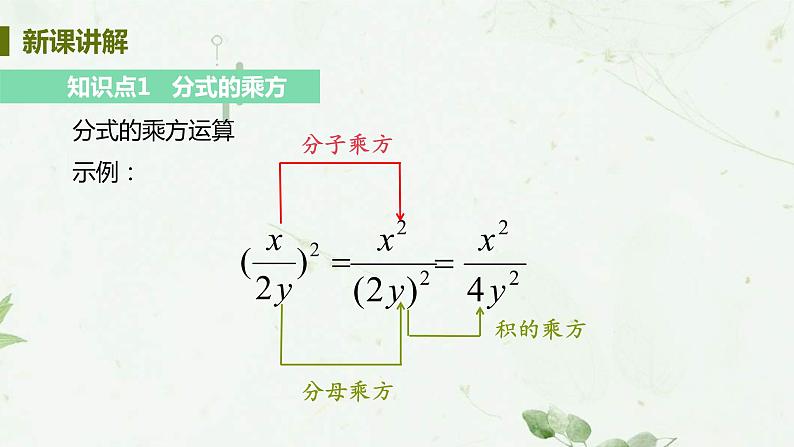 15.2.1 分式的乘除 课时2 分式的乘方运算 课件 2021-2022学年人教版数学八年级上册05