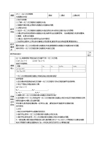 初中数学冀教版九年级上册24.3 一元二次方程根与系数的关系教案设计