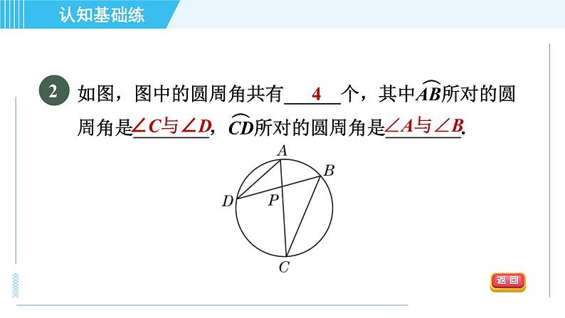 华师版九年级下册数学 第27章 27.1.3目标一 半圆或直径所对的圆周角的性质 习题课件第4页