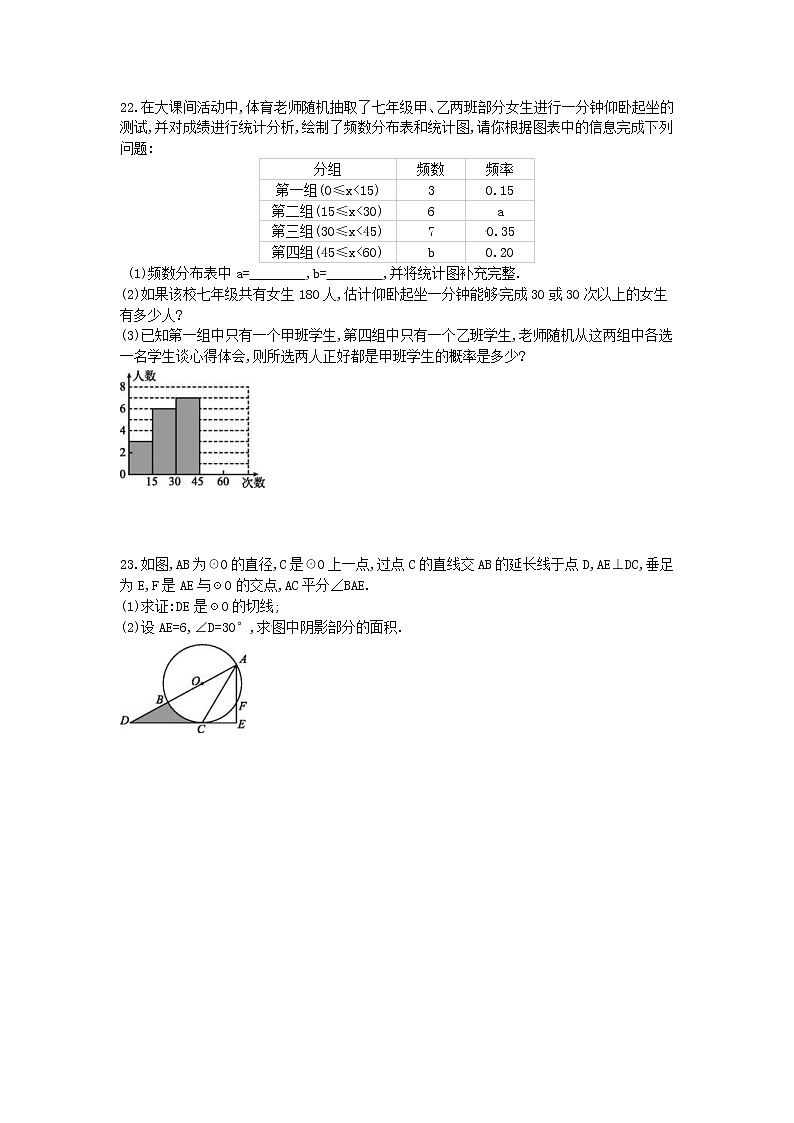 2022年中考数学三轮冲刺中档解答（五）含答案练习题第2页