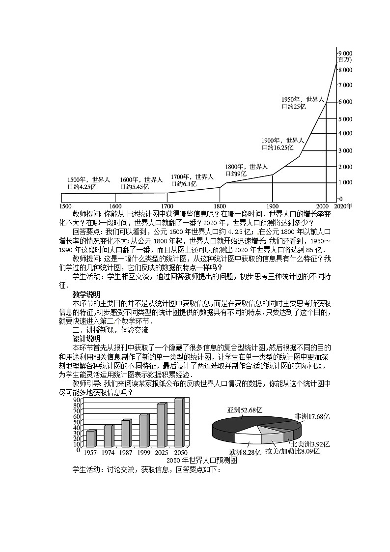 2021-2022学年度北师大版七年级数学上册教案 6.4　统计图的选择02