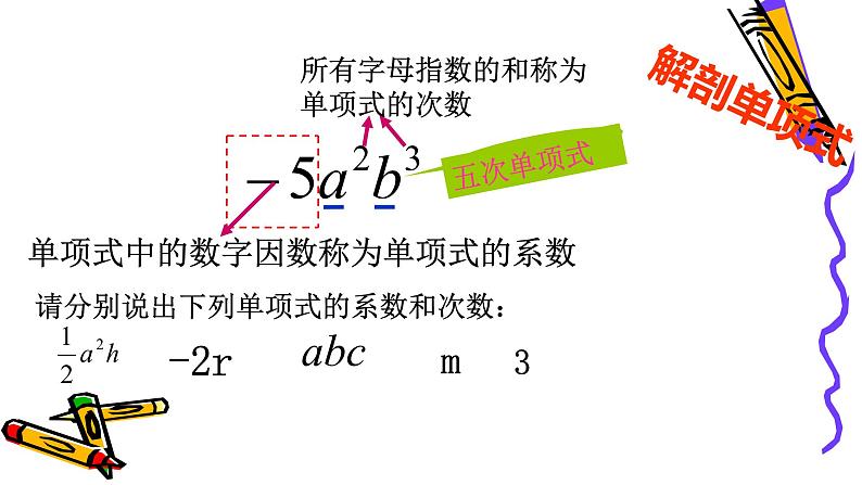 北师版七年级上册第二章整式  3.3.1 单项式课件PPT06