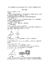 四川省绵阳市江油市2020-2021学年八年级上学期期中考试数学试题（word版含答案）