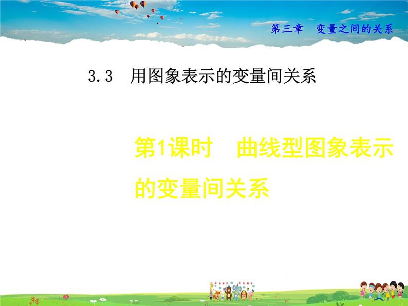 3.3.1  曲线型图象表示的变量间关系第1页