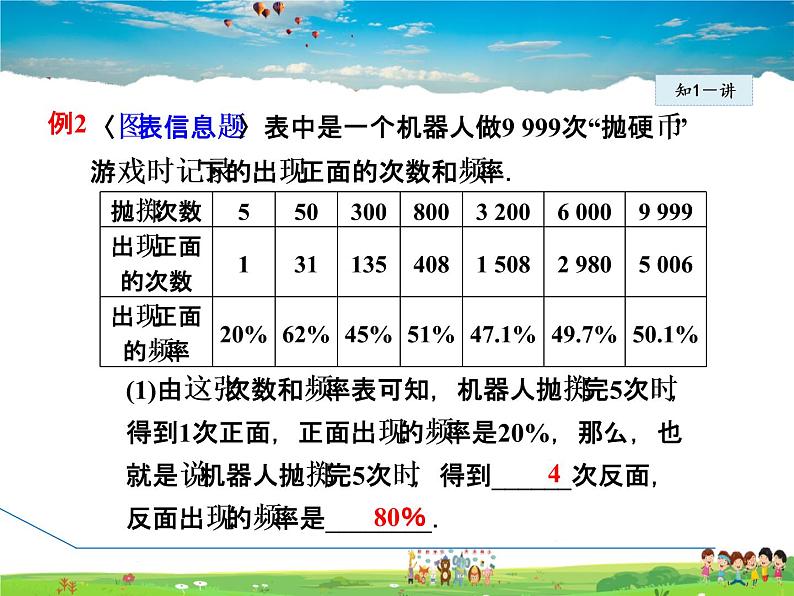 北师大版数学七年级下册  6.2.1  频率的稳定性【 教学课件、教案、学案、说课稿、动画】08