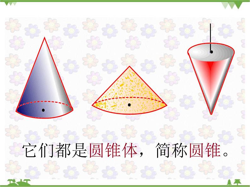 人教版（五四制)数学六年级上册 5.2 圆锥_课件第5页