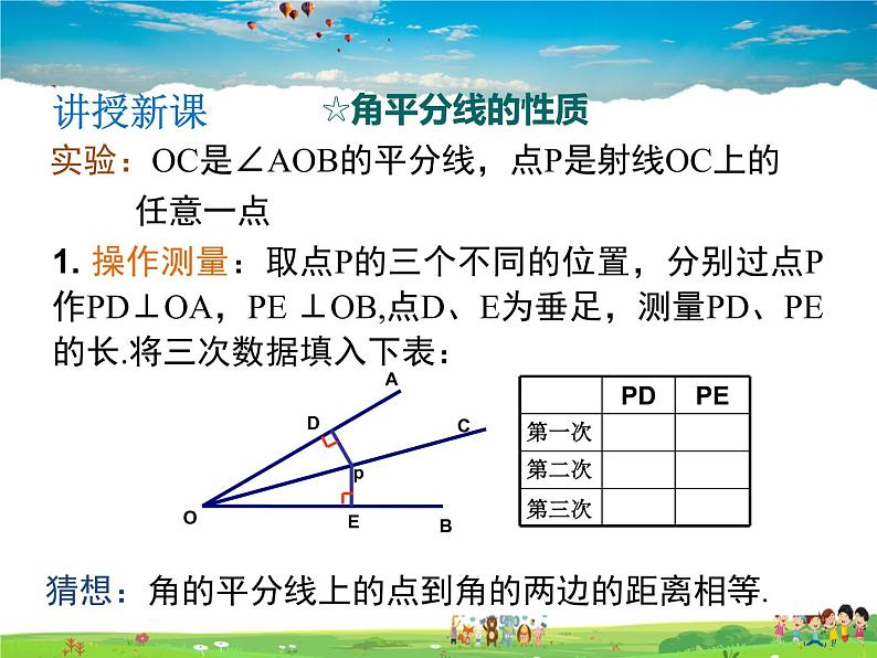 沪科版数学八年级上册  15.4 第2课时 角平分线的性质及判定【 教学课件+教案】04