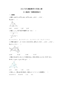 初中第十一章 三角形综合与测试练习题