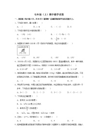 人教版七年级数学上学期 期中数学试卷（解析版）