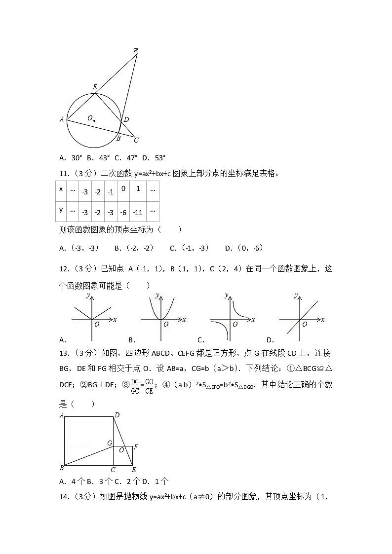 (通用版)2021年中考数学模拟练习卷05（含答案）第3页