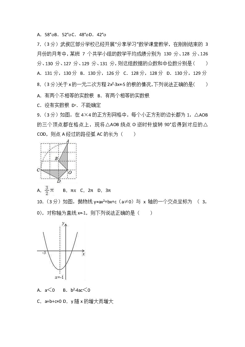 (四川版)2021年中考数学模拟练习卷02（含答案）02