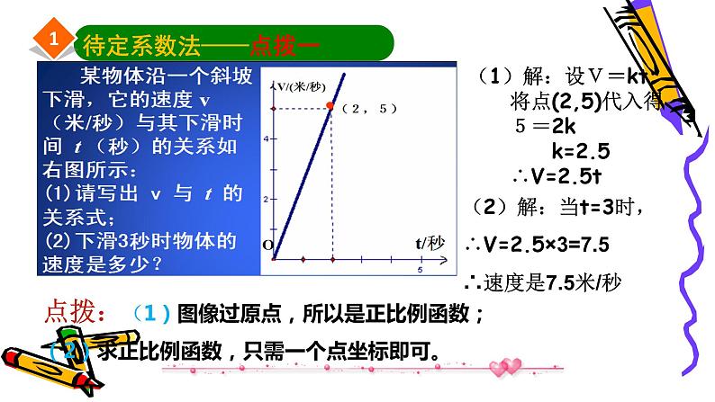 北师版八年级上册第四章 4.4.1 一次函数的应用（待定系数法）课件PPT第5页