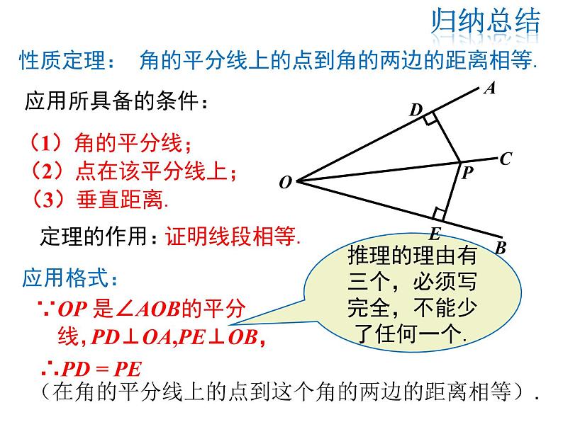 2021-2022学年度北师版八年级数学下册课件 1.4 第1课时 角平分线的性质第6页