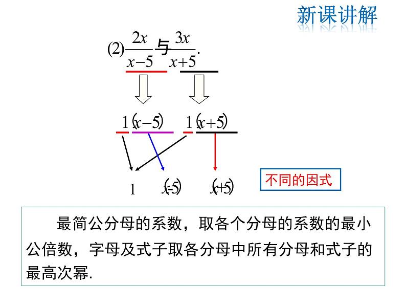 2021-2022学年度北师版八年级数学下册课件  5.3 第2课时 异分母分式的加减(1)07