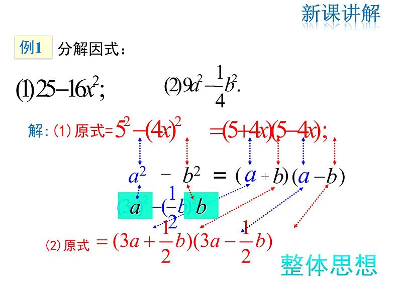 2021-2022学年度北师版八年级数学下册课件 4.3 第1课时 平方差公式第6页