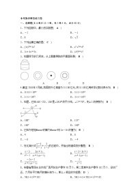 (安徽版)2021年中考数学模拟练习卷06（含答案）