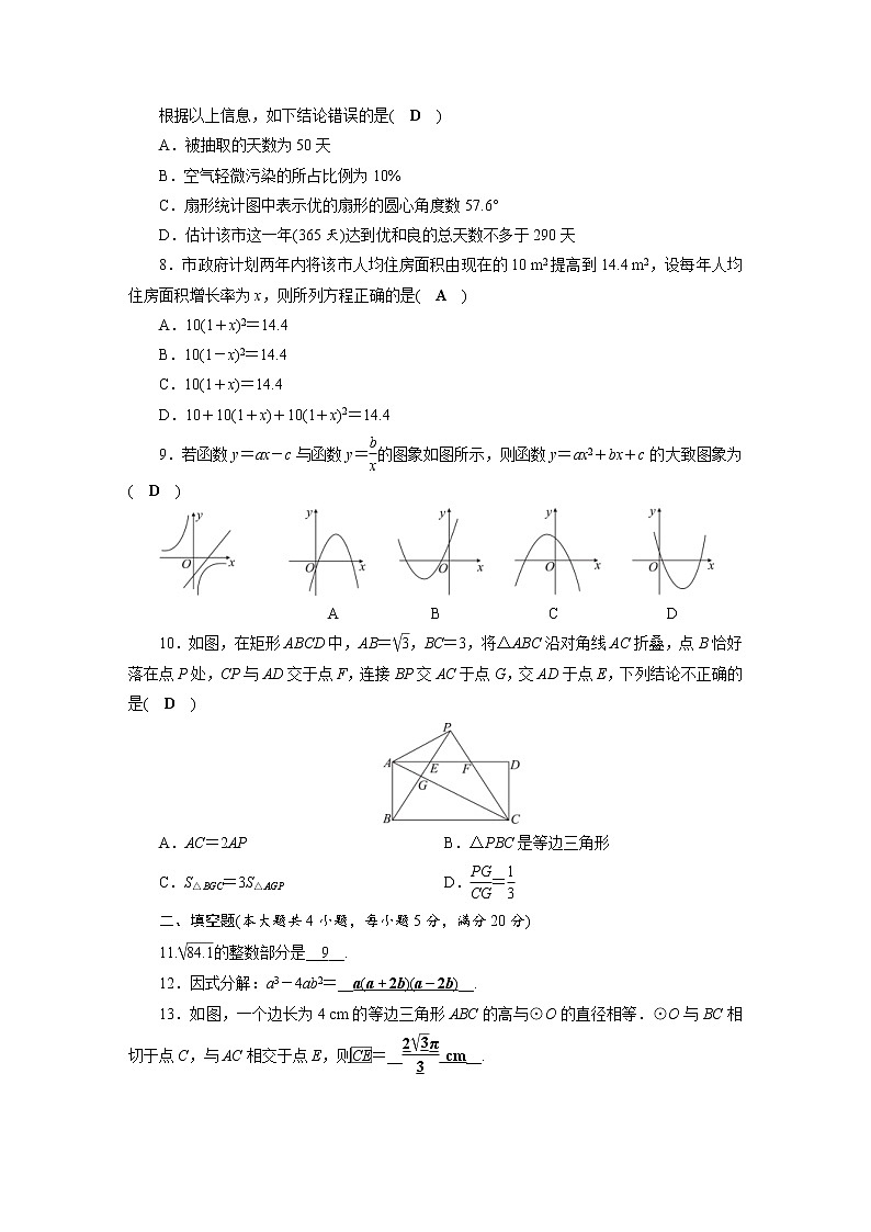 (安徽版)2021年中考数学模拟练习卷02（含答案）第2页