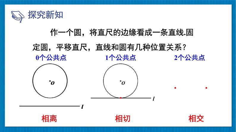 北师大版九年级数学下册 第三章 6直线与圆的位置关系 第1课时 直线和圆的位置关系及切线的性质 课件04