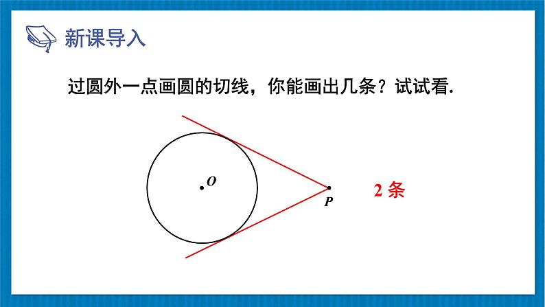 北师大版九年级数学下册 第三章 7 切线长定理 课件第2页