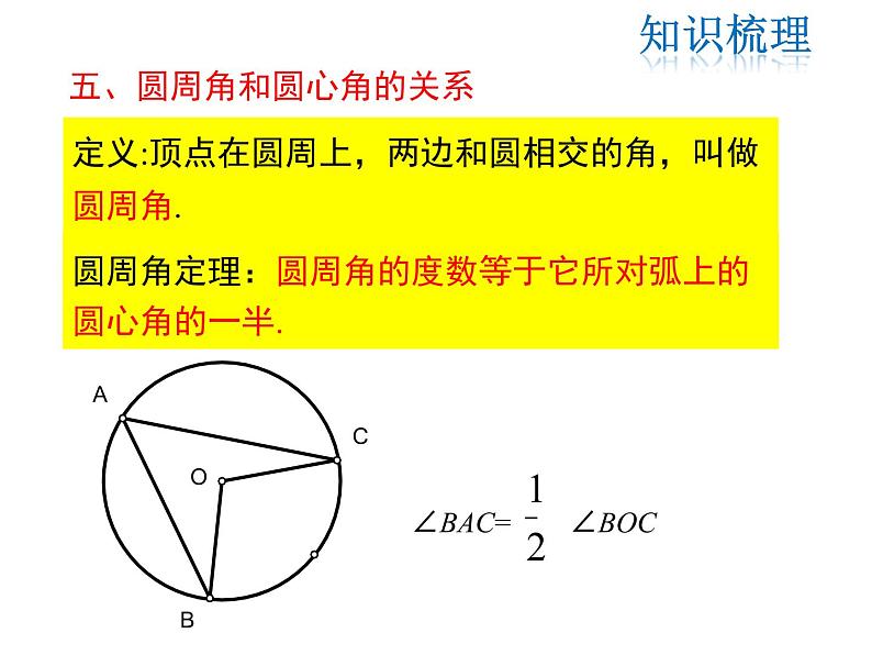 2021-2022学年度北师版九年级数学下册课件 第三章  圆  复习课08