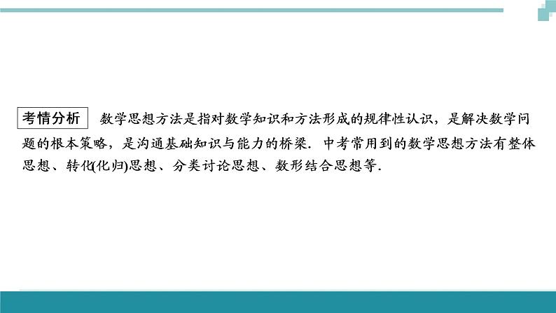 中考数学重难专题解读课件和针对训练 课件+练习（含答案）：01数学思想方法02